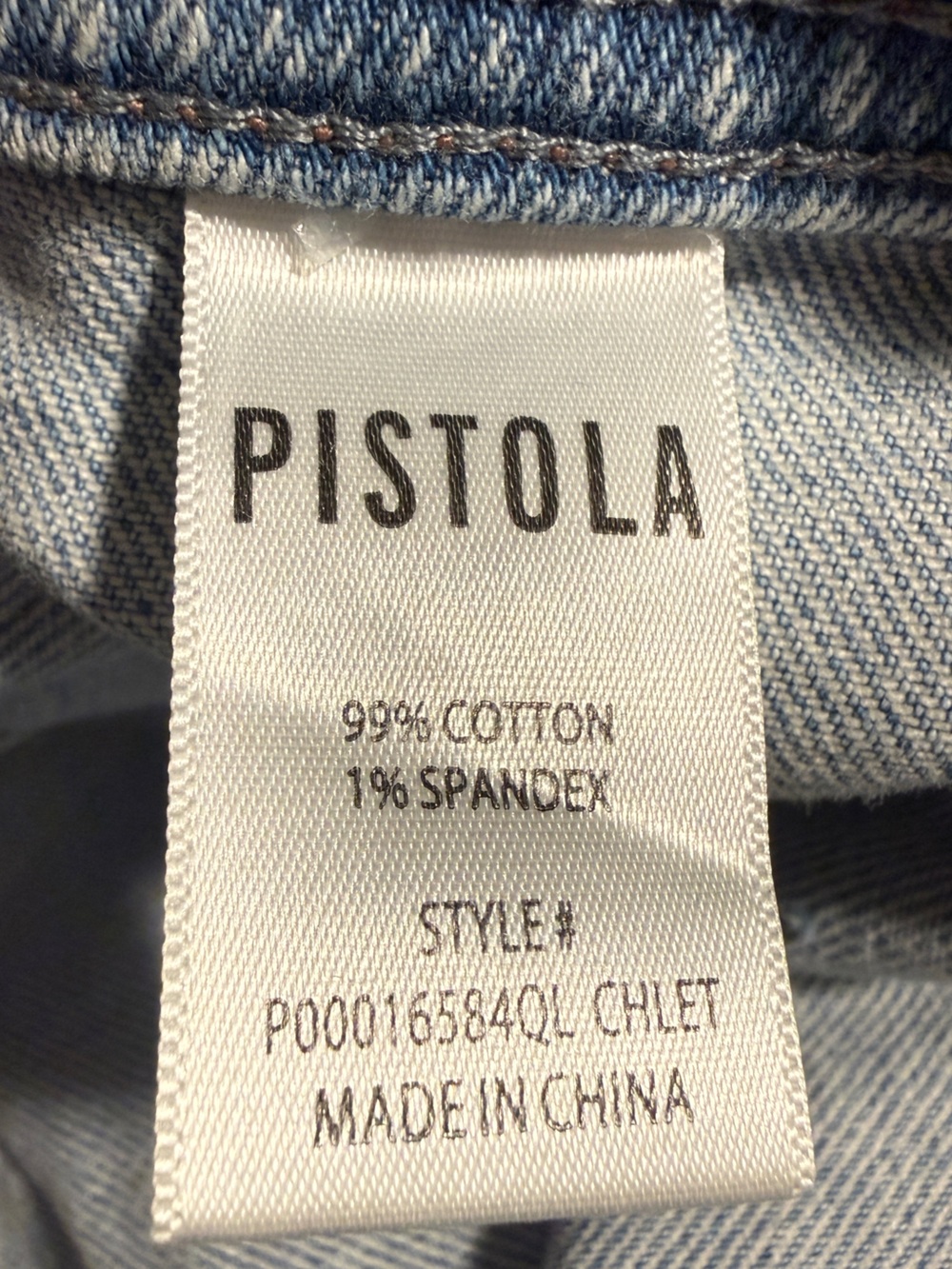 pistola Light Blue High-Rise Wide Leg Jeans - Picture 6 of 10